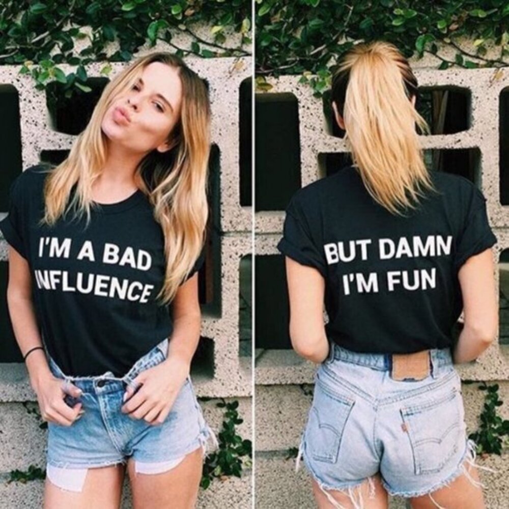 Jac Vanek Bad Influence Tee
